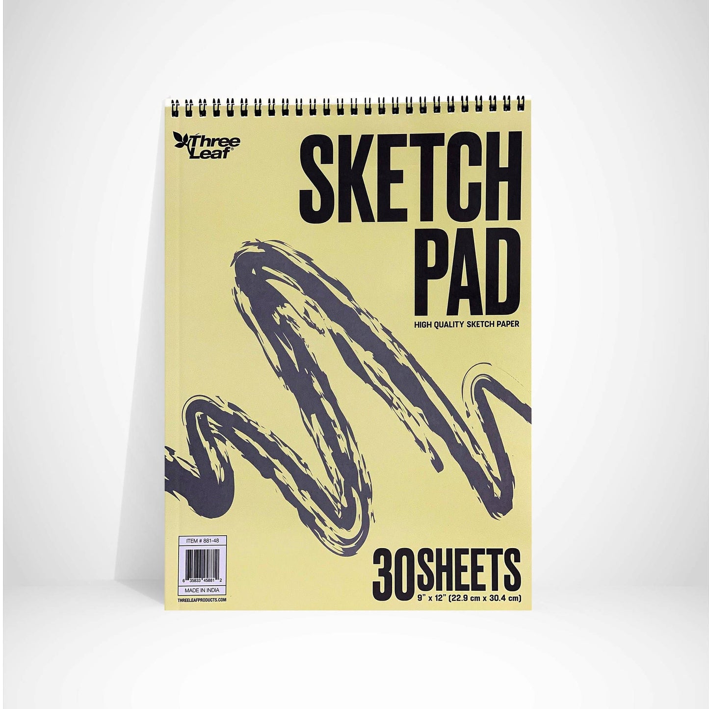THREE LEAF Sketch Pad Spiral, 30 CT 9 X 12