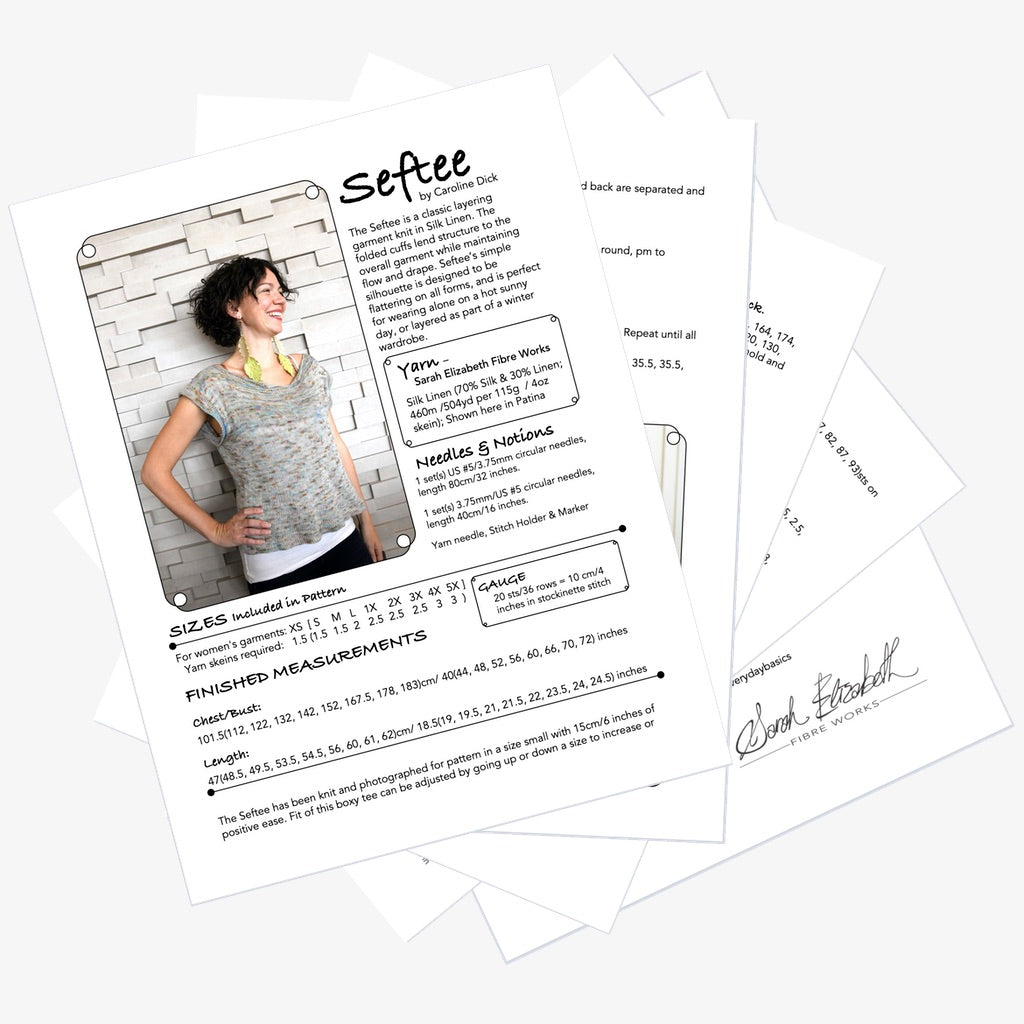 Seftee T Shirt - Knitting Pattern