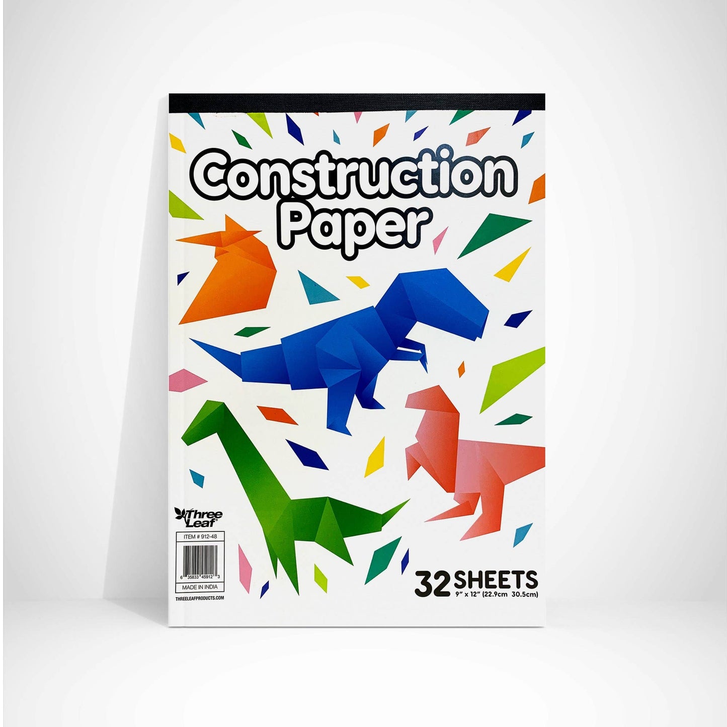 THREE LEAF Construction Paper Pad 32 CT ,9 X 12