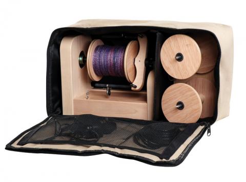 e-Spinner (3) with Lazy Kate, Foot Controller & Carry Bag