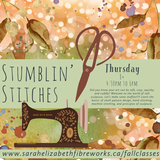 Stumblin' Stitches ~ Ages 8+ ~ Thursday