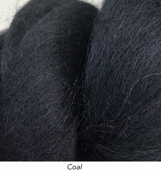 Solid Colour 10g Fibre Knot - Coal