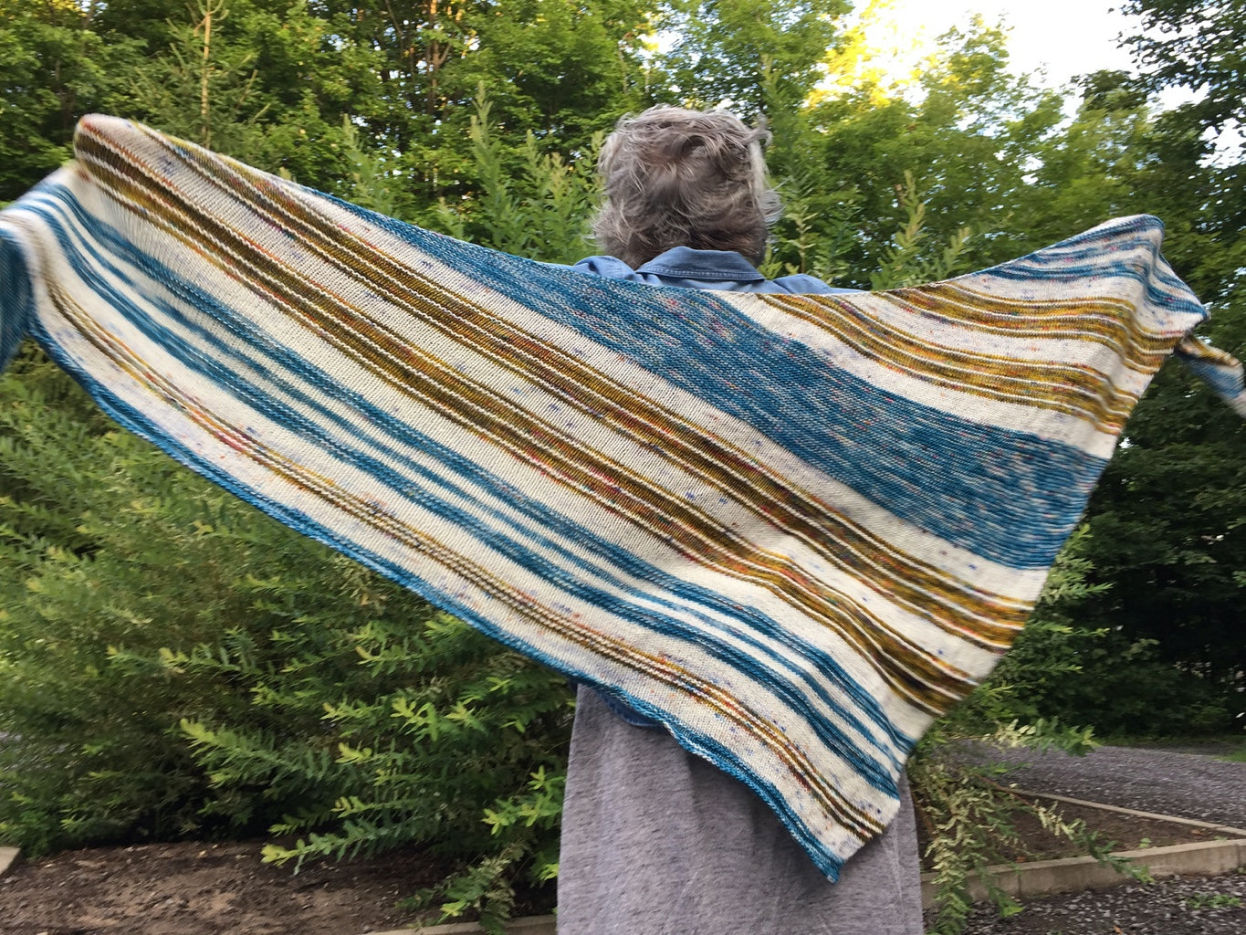 Rossland in the Springtime Shawl - Knitting Pattern