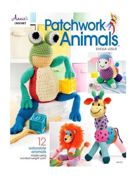 “Patchwork Animals Crochet Pattern Book” by Sheila Leslie