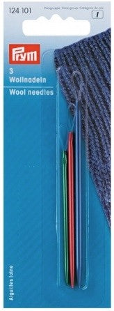 Prym Wool Needles With Flexible Loop for Easy Threading, 3 Count