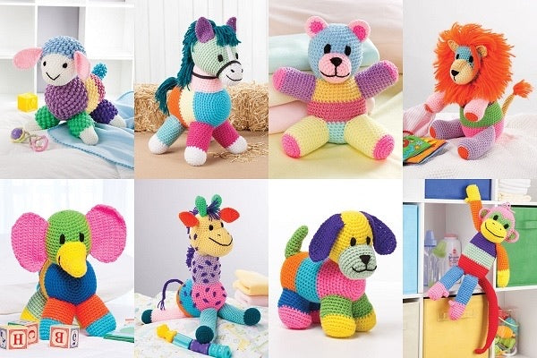 “Patchwork Animals Crochet Pattern Book” by Sheila Leslie
