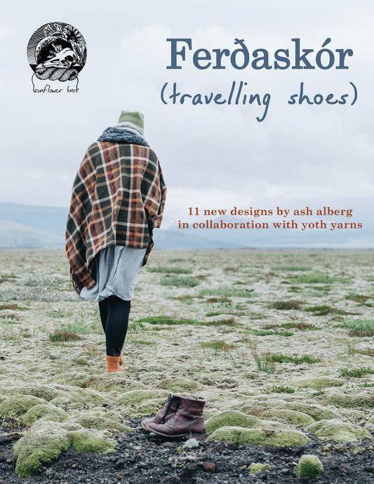“Ferðaskór (travelling shoes)” by Ash Alberg in collaboration with Yoth Yarns